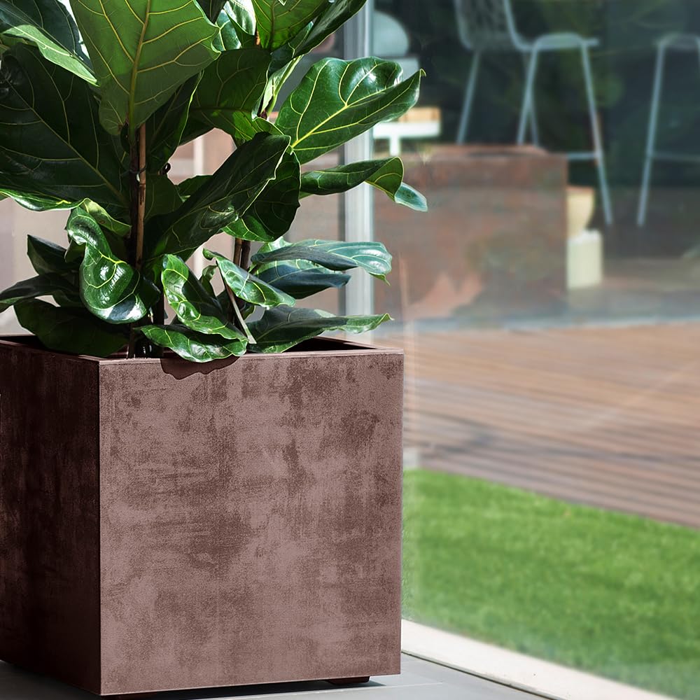 Amazon.com : Deroma Millennium 10” Cube Planter | Light & Durable